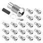 DAIERBUMP 20pcs 3MM Diode LED Light Holder Chrome Brass Prominent Bezel 6mm Dia. Screw Panel Mount