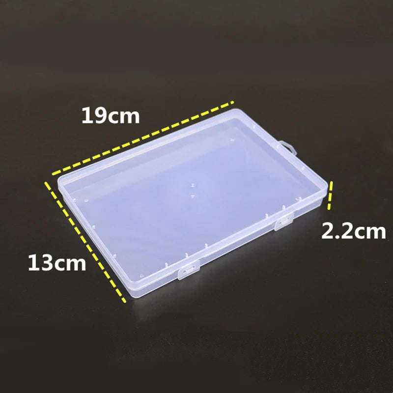 Yidensy 1pcs Square Transparent Plastic Storage Box Case 10/24 Slot Adjustable for Pills Jewelry Beads Earring Case Organizer