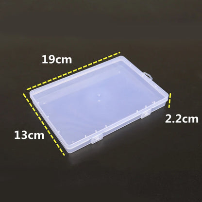 Yidensy 1pcs Square Transparent Plastic Storage Box Case 10/24 Slot Adjustable for Pills Jewelry Beads Earring Case Organizer