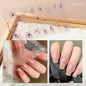 1PC Gel Nail Sticker Patch Slider Flower Gradient Color Back Glue Full Cover Waterproof Gel Nail Sticker UV Lamp Curing Manicur
