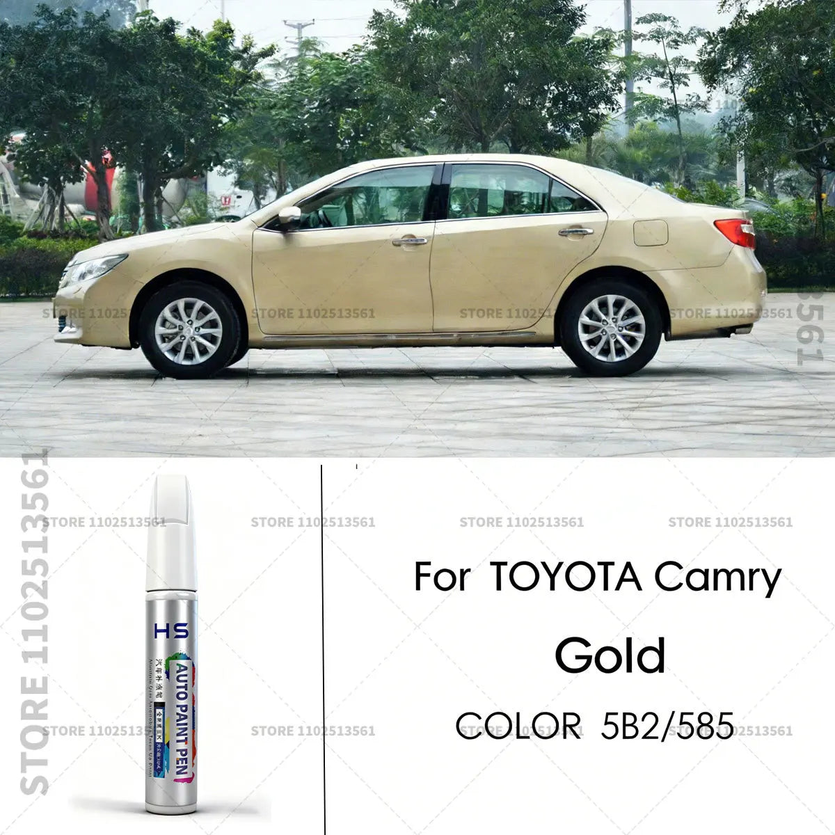 For Toyota Camry Paint Repair Pen Touch Up Scratch Remover DIY Car Accessories White 070 Blue 8W7 Black 209 202 220 Gold 5B2