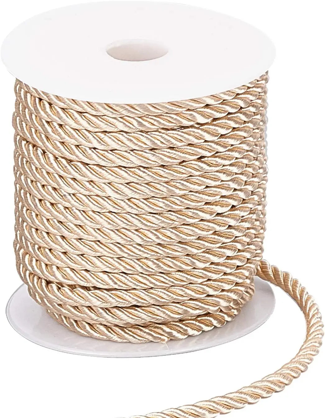 5MM Twisted Cord Rope Trim Craft Decorative Polyester Rope Handmade Cording for Sewing Crafts Upholstery Home Decor 5m