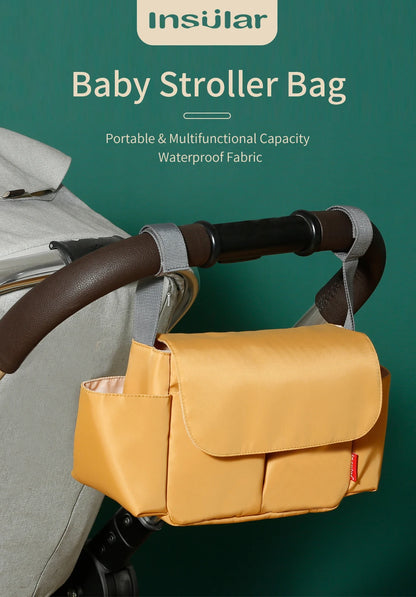 Baby Stroller Bag Pram Organizer Stroller Accessories Stroller Cup Holder Cover Trolley Organizer Pouch Travel Accessories