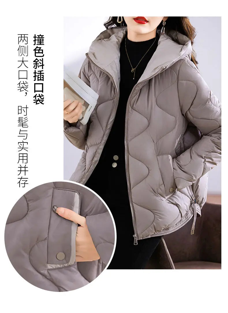 Hooded Parkas Women Winter 4XL Korean Fashion All-match Coats Thicken Keep Warm Streetwear Cold Wear Casual Female Outwear Ins
