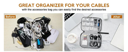 Multifunctional Digital Travel Packing Cube Space Saving Mobile Hard Drive Data Cable Storage Bags Small Objects Organize Pouch