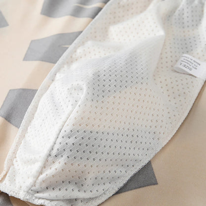 4-piece Set Of Men's Seasonal Fashionable Printed Underwear Comfortable Elastic Waist Flat Angle Pants Plus Size Casual Shorts