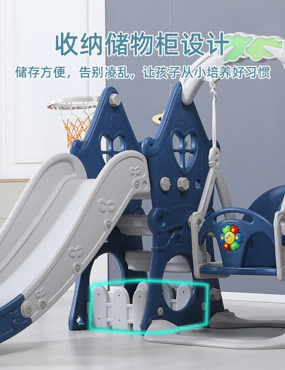 Tqh Children Slide Indoor Home Child Baby Slide and Swing Combination Baby Small Toy Family Amusement Park