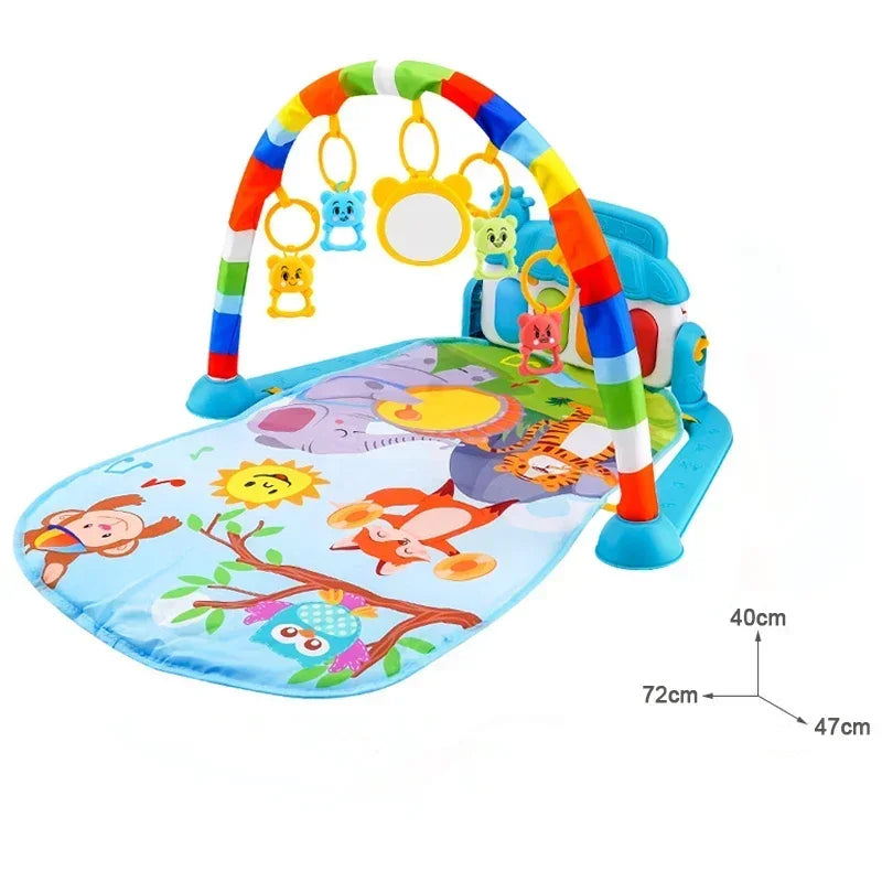 Baby Activity Gym Rack Musical Newborn Piano Keyboard Crawling Blanket Pedal Play Mat Early Education 0-36 Months Toy Gifts