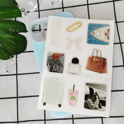personal phone case dome epoxy sticker silicon resin ipad label popular decorative crystal gel logo jelly cute DlY glass shapes