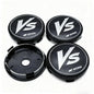 4pcs JDM VS W Work Logo Emblem Badge Car Wheel Center Caps 60MM Clips 56MM Rim Hubcaps Dust Cover Wheels Hub Cap Car Accessories