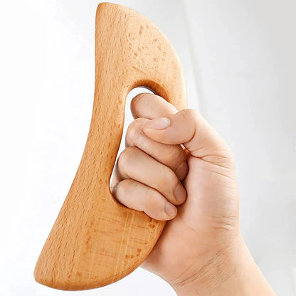 Natural Wooden Cellulite Massager Full Body Gua Sha Tool for Muscle Scraping And Back Massage - Wood Care