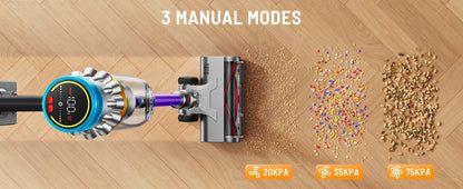VAKERR X15 Pro 750W Cordless Vacuum Cleaner 75KPA Strong Suction for Pet Hair and Carpet 80Mins Runtime Household Cleaning