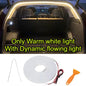RGB 5M Car Rear Trunk Brighten LED Strip Multifunctional for Waterproof Flexible Light APP Control Connector Plug & Play 12V
