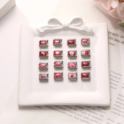 Wholesale Cute Animal Swimming Dogs Cats Sheep Charm Bracelet Fit 9mm Bracelet Stainless Steel Italian Links Making DIY Jewelrys