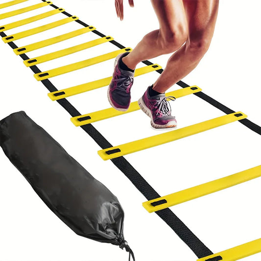 Agility treniruočių kopėčios vaikams, greičio lavinimo priemonė, futbolo ir koordinacijos lavinimo įrankis