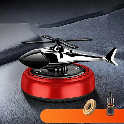 New Car Air Freshener Solar Helicopter Interior Decoration Propeller Rotating Long Lasting Fragrance Perfume Diffuser Car Decor