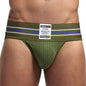 JOCKMAIL Men's Underwear Men Sexy Briefs Jockstrap Pouch Cuecas Man Cotton Panties Thongs Mesh Underpants Gay Slip Homme Srting