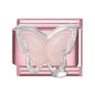 Pink Color Y2K Butterfly Star Bow Rabbit Heart Pendant Italian Charm Links Fit 9mm Stainless Steel Bracelet DIY Making Gifts