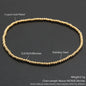 MHS.SUN Trend Stretch Stainless Steel Bracelets Gold Sliver Color 2MM 5MM 8MM Stacked Ball Beaded Bracelet For Women Men Jewelry