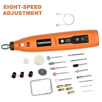 JANGKLIFE USB Cordless Rotary Tool Kit Woodworking Engraving Pen DIY For Jewelry Metal Glass Mini Wireless Drill