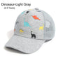 Dinosaur Printed Toddler Baseball Hat Kids Sun Hat Sun Hat Adjustable Age 0-5Y Quick Drying Boys Girls