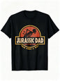 T-Shirt for Men Jurassic Dad Pain Finds Way Comfortable And Versatile Graphic T-Shirt for Men, Breathable And Elastic Fabric, Fu