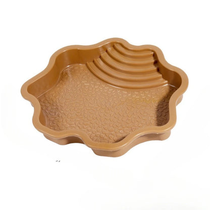 Turtle Bathing Pool, Reptile Feeding Dish Water Pot, Landscape Fish Tank Decoration,Turtle Bath Pool for Aquatic Climbing Pet