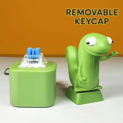 Luminous Sound Lizard Snake Rechargeable Decompression Button Emits Luminous Snake Keychain Press Decompression Sound Pendant