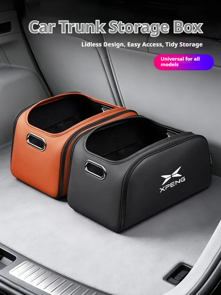 Car Trunk Organizer Box Storage Bag with Built-in Pocket For Xpeng P7 G9 G6 P5 X9 G7 N5 E29 G3 P7+ MONA M03 Auto Accessories