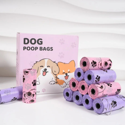 5/10/20/30 Rolls Dog Poop Bag Outdoor Cleaning Poop Bag Outdoor Clean Pets Supplies for Dog Refill Garbage Bag Pet Supplies
