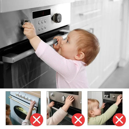 2/4/8Pcs Stove Knob Covers Child Safety Plastic Kitchen Safety Guards Universal Gas Oven Lock Protectors Home Cookware Security