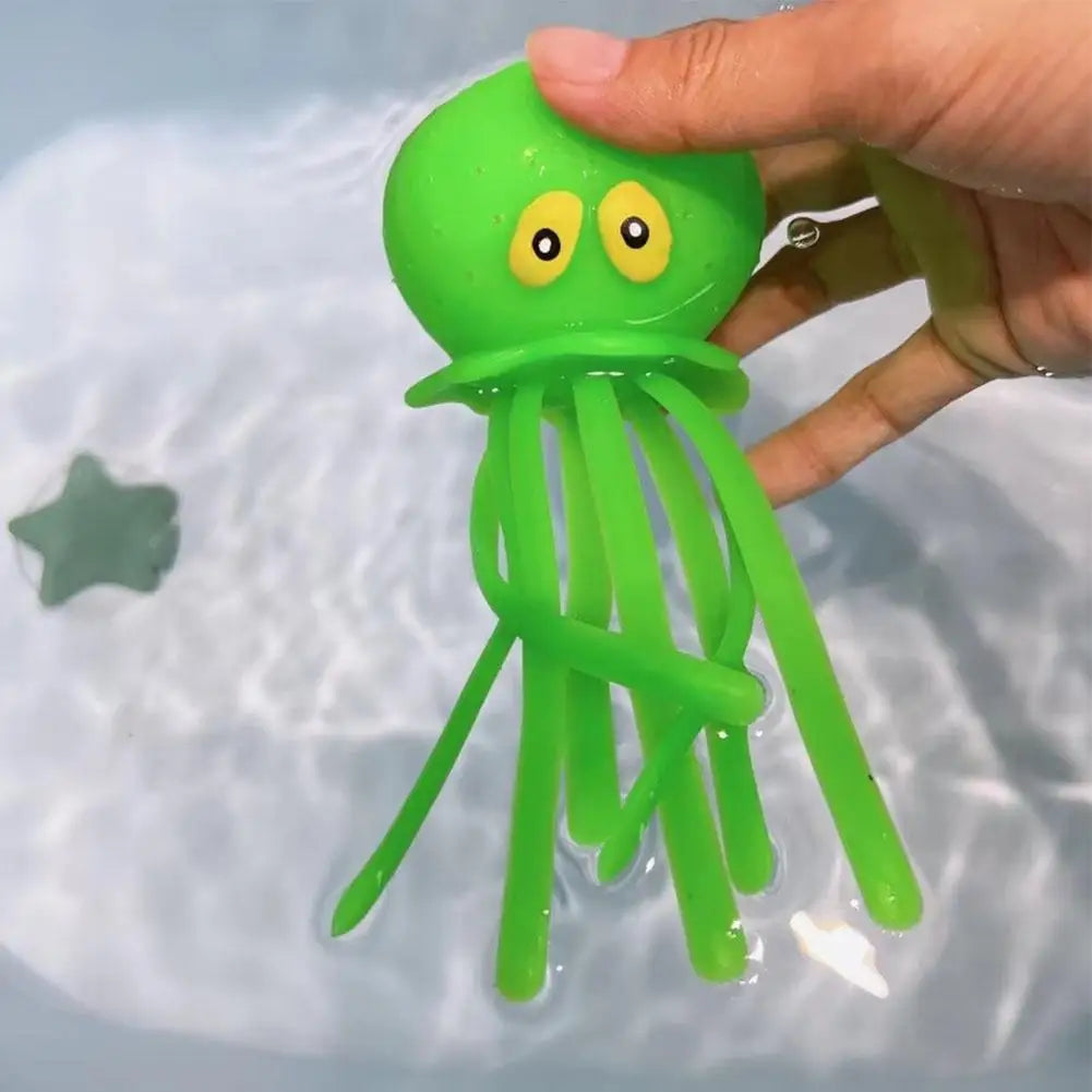 Baby Bath Toys Sponge Water Absorbing Octopus Squeezing Stress Relief Toys Summer Swimming Play Water Bath Toy for Children