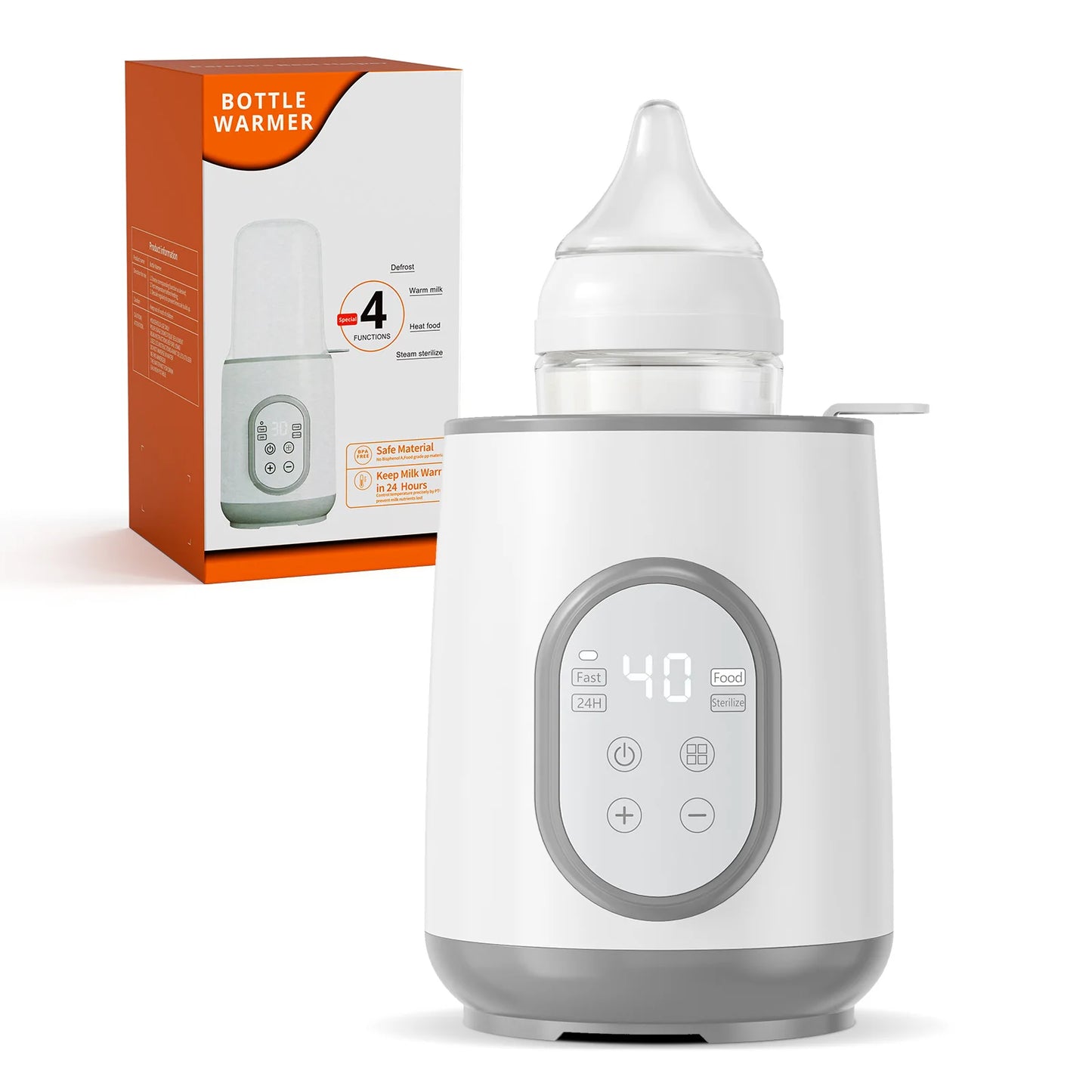Baby Bottle Warmer Sterilizer Multifunction Breast Milk Warmer Accurate Temperature Control Baby Bottle Heater Baby Newborn Item