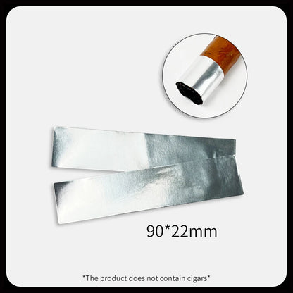 100pcs Cigar Label Ornament Repair Burst Foot Fixed Nightshade Anti-cracking Cigar Toe Label