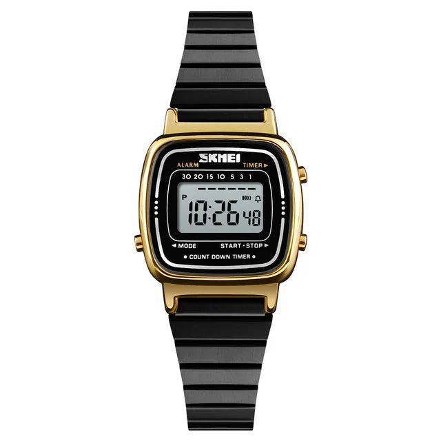 SKMEI 1901 Luxury Women Watches Small Dial Digital Chrono Calendar Watch Waterproof Ladies Wristwatch Clock Montre femme 1620