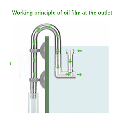 8mm Aquarium Mini Filter Tube Stainless Steel Anti Fish and Shrimp Inlet and Outlet Oil Film Filter Fish Tank Supplies