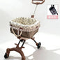 Compact Foldable Pet Cart Lightweight Shopping Cart Small Portable Go out Pet Carrier