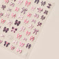 Shell Light Nail Stickers Small Fresh White Bow Ribbon Nail Charms Stickers Self Adhesive Nails 3D Decorations Parts DIY Decals