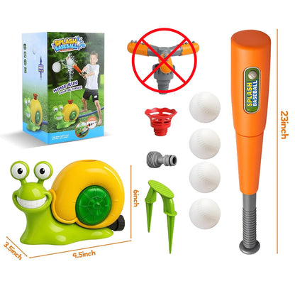 Water Spray Outdoor Toy Snail Sprinkler Backyard Garden Water Toys Summer Yard Cartoon Splash Sprinkler Baby Bath Toy for Kids