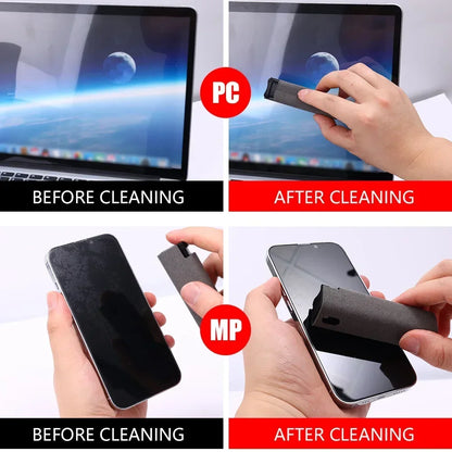 2-IN-1 Screen Dust Removal Microfiber Cloth Wipe Spray Bottle Set Laptop Tablet Mobile Phone Cleaning Tools Portable Cleaner