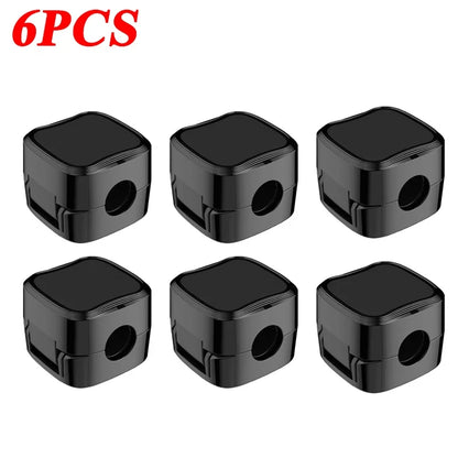 3/6/12Pcs/Set Magnetic Cable Clips Cable Organiser Adjustable Cord Holder Under Desk Organizing Cable Management Holder