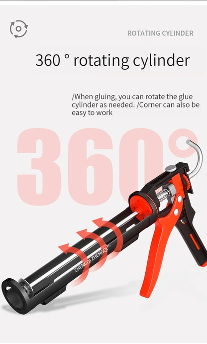 High Quality Glass Glue Gun Manual Universal 360 ° Rotatable Glue Gun Labor-saving Household Sealing Tool Structural Glue Gun