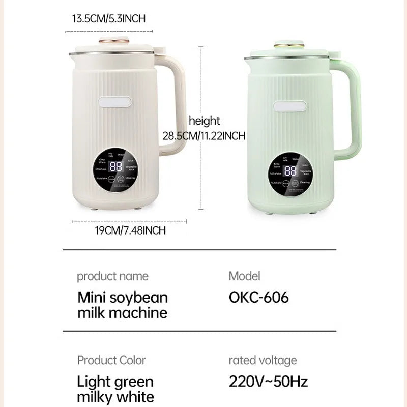 220V/110V  Multifunctional Electric Soybean Milk Machine Food Blender Automatic Fruit Juice Maker Water Boiling Kettl Soy