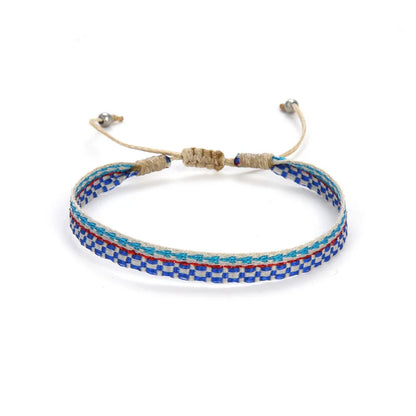 KKBEAD Wholesale Handwoven Bracelet Colombia Cloth Braided Wristband Bracelets for Women Men Gift Hippie Boho Friendship Jewelry