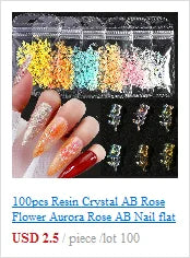 11pcs Aurora Glass Nail Foil Sticker Ice Cube Broken Glass Paper Iridescent Nail Film Decals Chameleon Reflective Nail Stickers