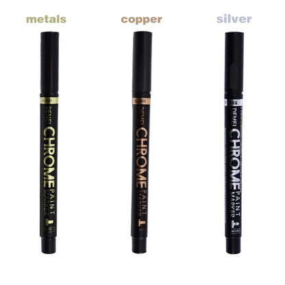 3 Pcs Mirror Marker Pen DIY Reflective Paint Pens Mirror Markers Chrome Gold SILVER Marker Signature Car Styling Art Craftwork