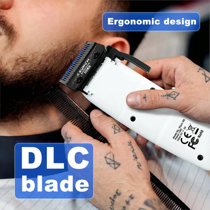 ROSYOUS Professional Hair Clipper DLC Blade 8000RPM Brushless Motor with Base Charger LED Display Hair Cutting Machine for Men