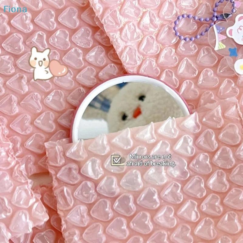 ✔Heart-Shaped Bubble Mailer Padded Envelopes,Cute Pink Bubble Wrap Shipping Bags for Small Business & Gift Packaging