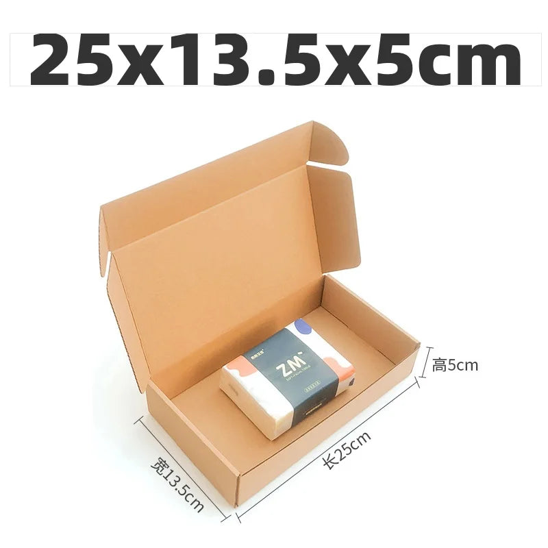 10pcs Shipping Boxes Cardboard Corrugated Mailer Boxes for Packaging Craft Gifts Giving Products for Small Business