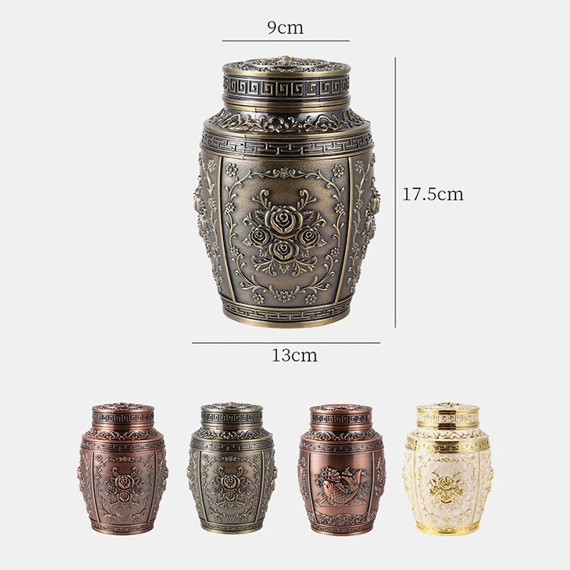 Metal Cremation Urns for Human Ashes, Coffin Box, Pet Memorial, Keepsake Urns, Small Animal Urn, Funeral